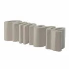 Gekleurde designbank Slide Love modern made in Italy Viadurini