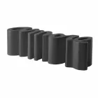 Gekleurde designbank Slide Love modern made in Italy Viadurini