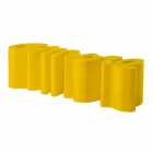 Gekleurde designbank Slide Love modern made in Italy Viadurini