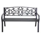 Tuinbank van metaal met verschillende afwerkingen - Nietmachine Viadurini