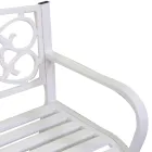 Tuinbank van metaal met verschillende afwerkingen - Nietmachine Viadurini