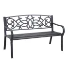 Tuinbank van metaal met verschillende afwerkingen - Nietmachine Viadurini