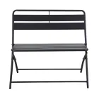 Opvouwbare tuinbank van metaal - Lint Viadurini