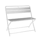 Opvouwbare tuinbank van metaal - Lint Viadurini