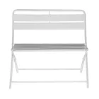 Opvouwbare tuinbank van metaal - Lint Viadurini