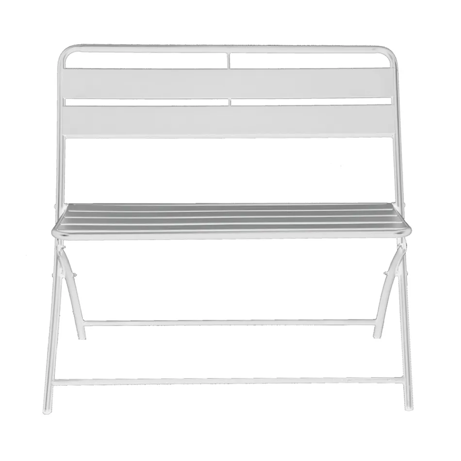 Opvouwbare tuinbank van metaal - Lint Viadurini