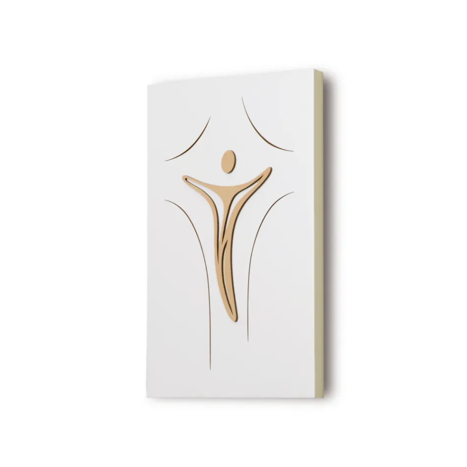 Paneel met Jezus laser gegraveerd Made in Italy - Bice Viadurini