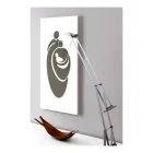 Paneel met de lasergegraveerde familie Made in Italy - Chiaki Viadurini