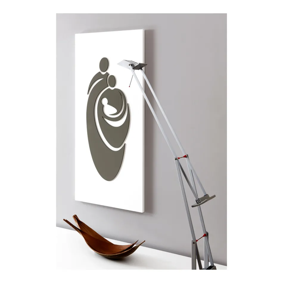 Paneel met de lasergegraveerde familie Made in Italy - Chiaki Viadurini