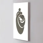 Paneel met de lasergegraveerde familie Made in Italy - Chiaki Viadurini