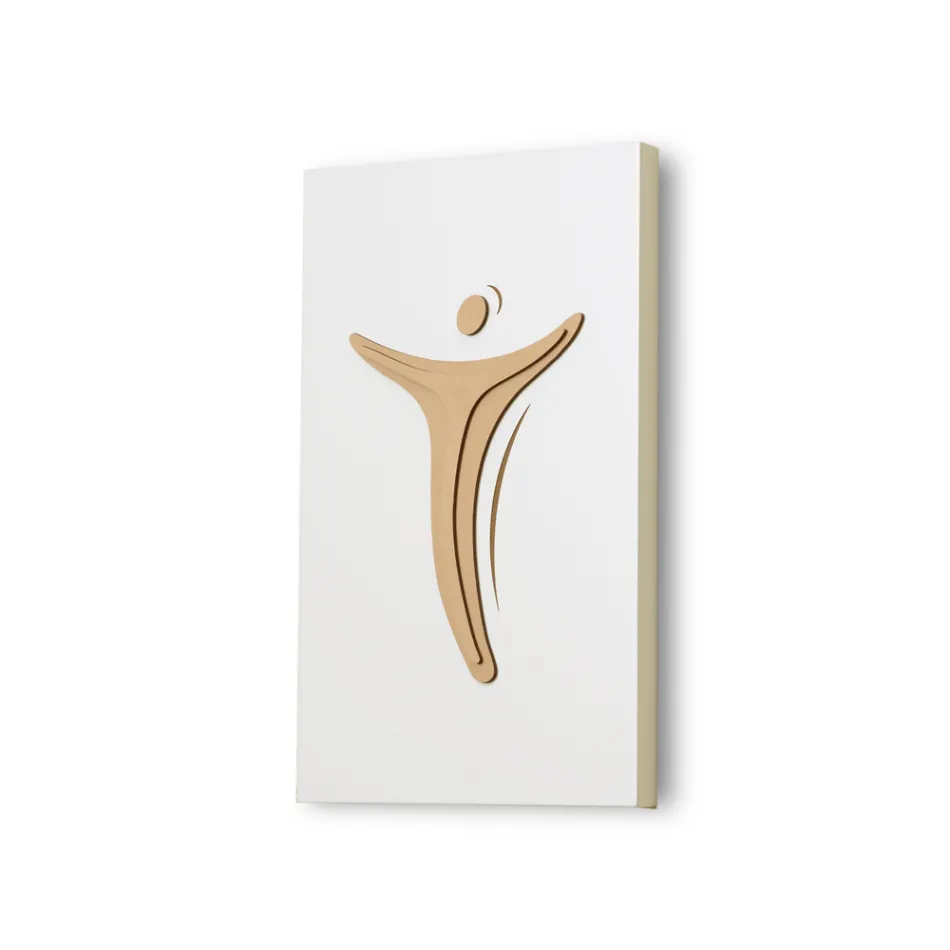 Lasergegraveerd paneel met afbeelding van de verlossing Made in Italy - Dalila Viadurini