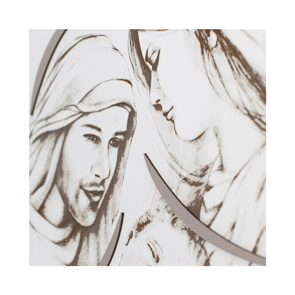 Paneel met de lasergegraveerde familie Made in Italy - Micky Viadurini