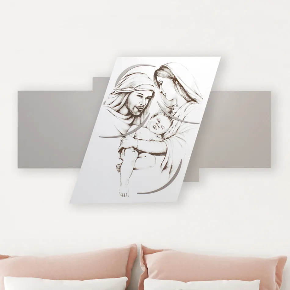 Paneel met de lasergegraveerde familie Made in Italy - Micky Viadurini