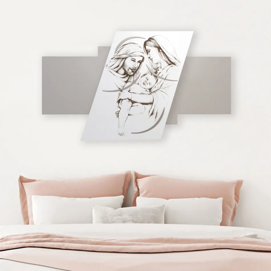 Paneel met de lasergegraveerde familie Made in Italy - Micky Viadurini