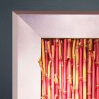Decoratief paneel van metaal en kunstbamboe Made in Italy - Bamboo Viadurini