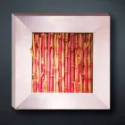 Decoratief paneel van metaal en kunstbamboe Made in Italy - Bamboo Viadurini