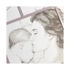 Lasergegraveerd paneel met vrouw en kind Made in Italy - Harald Viadurini