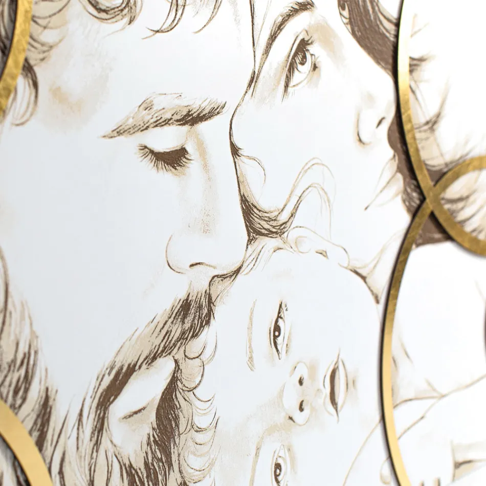 Paneel gemaakt met laser van de Sagrada Familia Made in Italy - Elisa Viadurini