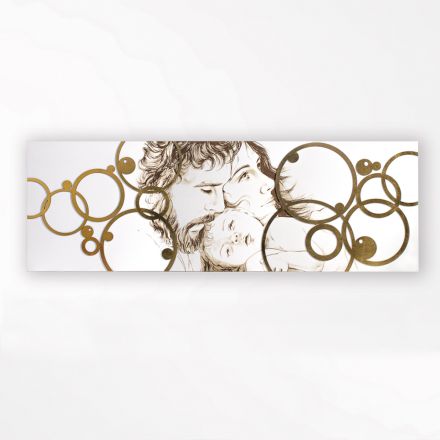 Paneel gemaakt met laser van de Sagrada Familia Made in Italy - Elisa Viadurini