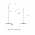 Stoffen parasol met aluminium structuur - Emma Sunscreen van Varaschin Viadurini