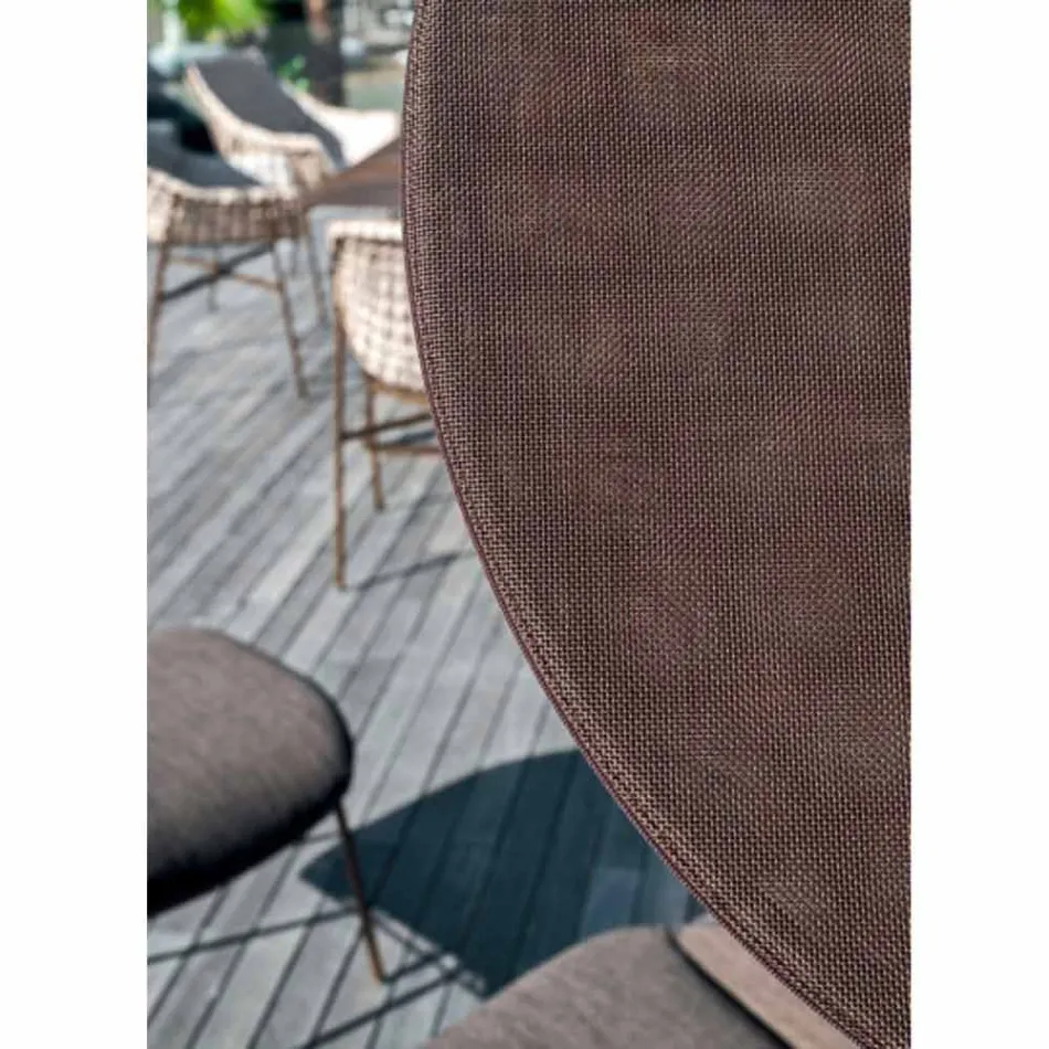 Stoffen parasol met aluminium structuur - Emma Sunscreen van Varaschin Viadurini