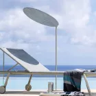 Stoffen parasol met aluminium structuur - Emma Sunscreen van Varaschin Viadurini