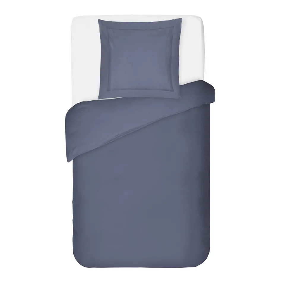 Dekbedovertrekset van 100% katoensatijn met 1 kussensloop, gemaakt in Italië - Fluffy Viadurini