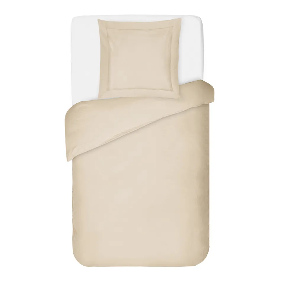 Dekbedovertrekset van 100% katoensatijn met 1 kussensloop, gemaakt in Italië - Fluffy Viadurini