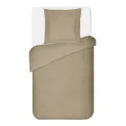 Dekbedovertrekset van 100% katoensatijn met 1 kussensloop, gemaakt in Italië - Fluffy Viadurini