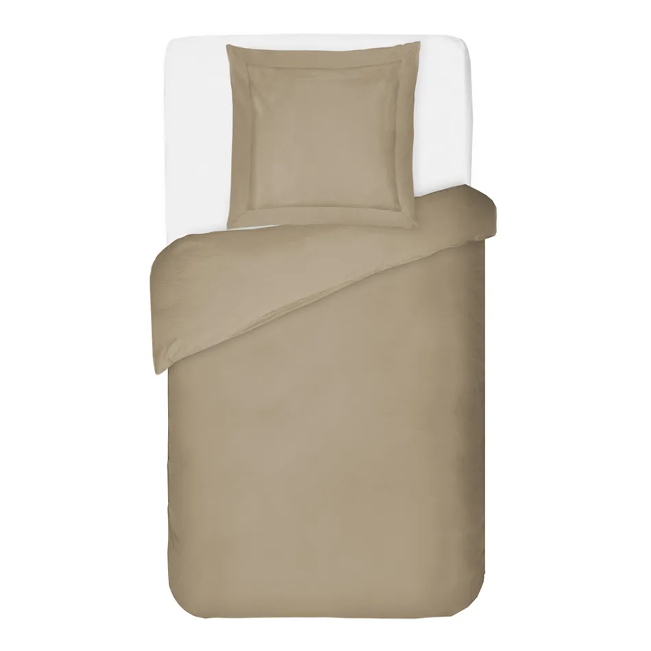 Dekbedovertrekset van 100% katoensatijn met 1 kussensloop, gemaakt in Italië - Fluffy Viadurini