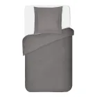 Dekbedovertrekset van 100% katoensatijn met 1 kussensloop, gemaakt in Italië - Fluffy Viadurini