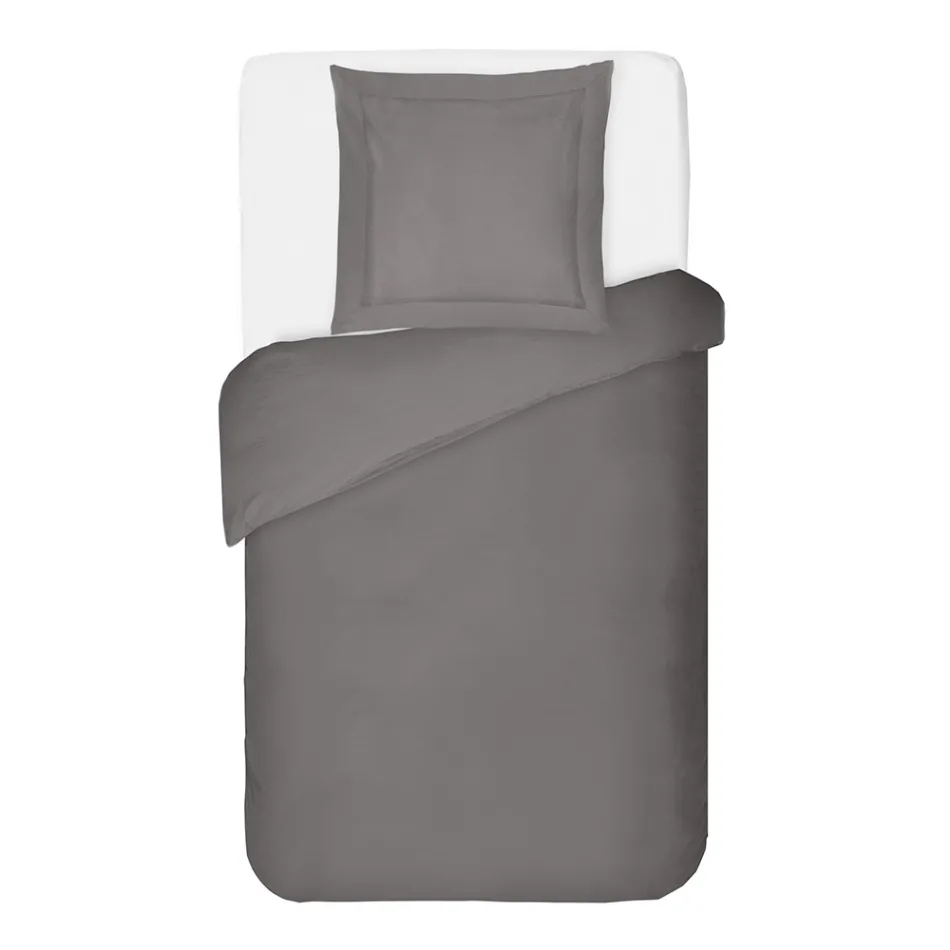 Dekbedovertrekset van 100% katoensatijn met 1 kussensloop, gemaakt in Italië - Fluffy Viadurini