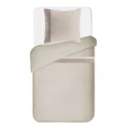 Dekbedovertrekset van 90% katoen en 10% linnen met 1 kussensloop Gemaakt in Italië - Nestle Viadurini