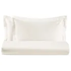 Dubbele dekbedovertrekset van 100% katoensatijn, gemaakt in Italië - Fluffy Viadurini