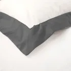 Eenpersoons en een half vierkant dekbedovertrekset in 100% katoen en 10% katoensatijn - Detail Viadurini