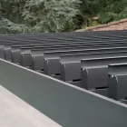 Aluminium Pergola met Verstelbaar Dak door Slinger - Eolo Viadurini