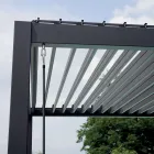 Aluminium Pergola met Verstelbaar Dak door Slinger - Eolo Viadurini