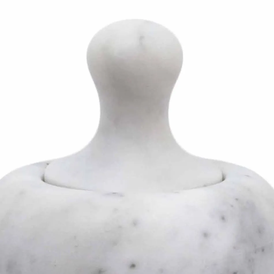 Notenkraker stamper in Carrara wit marmer gemaakt in Italië - Cullio Viadurini