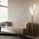 3-lichts vloerlamp in messing en glas Modern elegant design - Typha van Il Fanale Viadurini