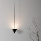 Draadvloerlamp in zwart aluminium en kegel Geweldig minimalistisch design - Mercado Viadurini