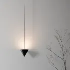 Draadvloerlamp in zwart aluminium en kegel Geweldig minimalistisch design - Mercado Viadurini