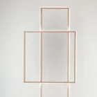 Design LED vloerlamp in goud of zilver gelakt metaal - Formal Viadurini