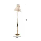 Klassieke vloerlamp met geblazen glazen lampenkap Florale decoraties - Bluminda Viadurini