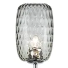 Staande lamp van gelaagd of transparant glas, gemaakt in Italië - Sibilla Viadurini
