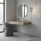 Staande lamp van gelaagd of transparant glas, gemaakt in Italië - Sibilla Viadurini
