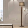 Moderne design staande lamp in metaal met stoffen lampenkap Made in Italy - Jump