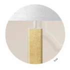 Moderne design staande lamp in metaal met stoffen lampenkap Made in Italy - Jump Viadurini