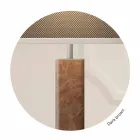 Moderne design staande lamp in metaal met stoffen lampenkap Made in Italy - Jump Viadurini