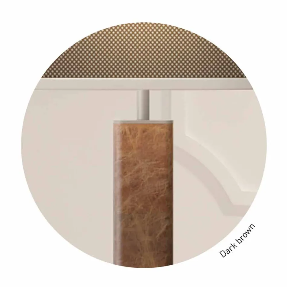 Moderne design staande lamp in metaal met stoffen lampenkap Made in Italy - Jump Viadurini