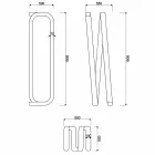 Staande lamp van modern ontwerp gemaakt in Italië, Sirolo Viadurini